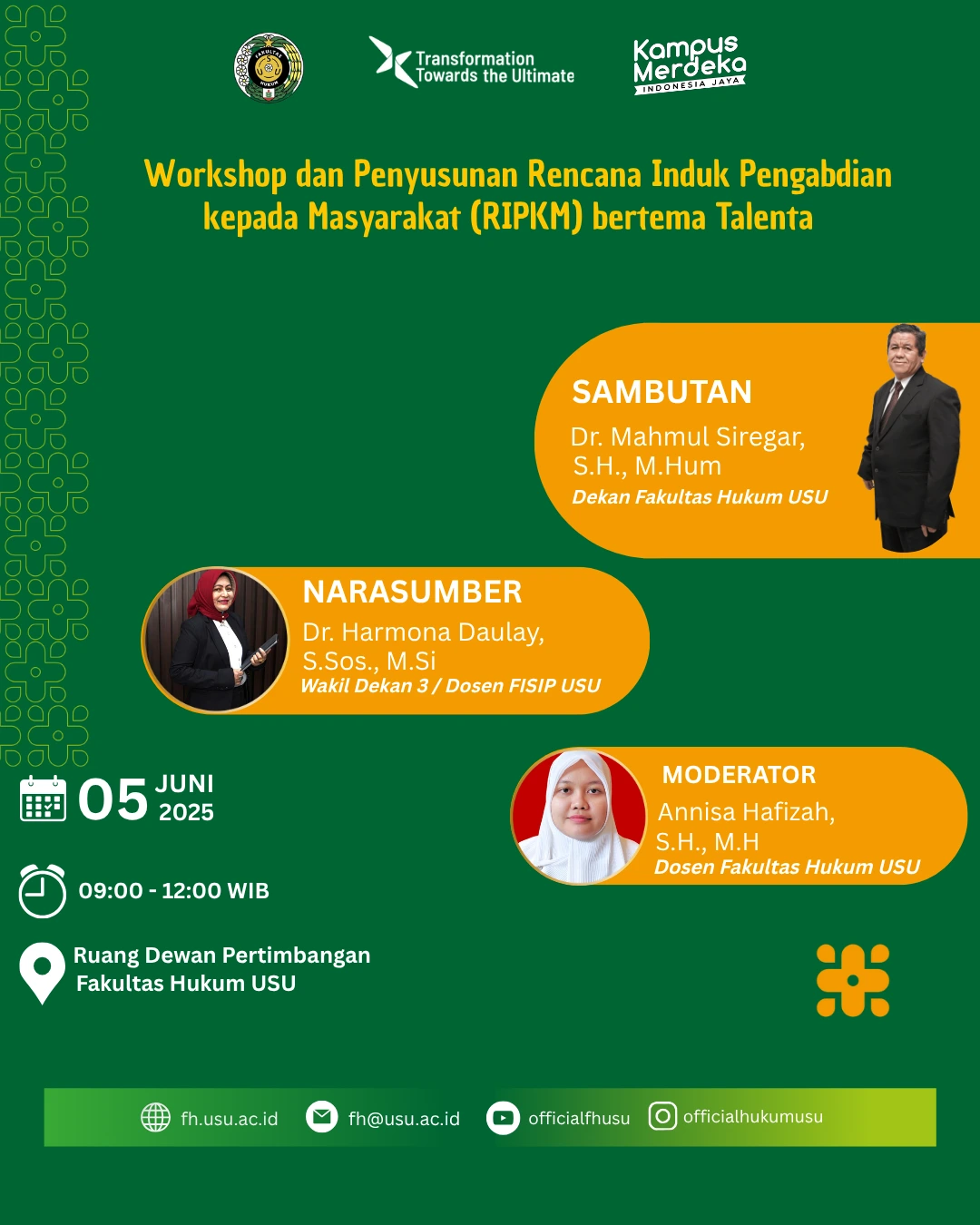 Workshop dan Penyususnan Rencana Induk Pengabdian Kepada Masyarakat (RIPKM) bertema Talenta